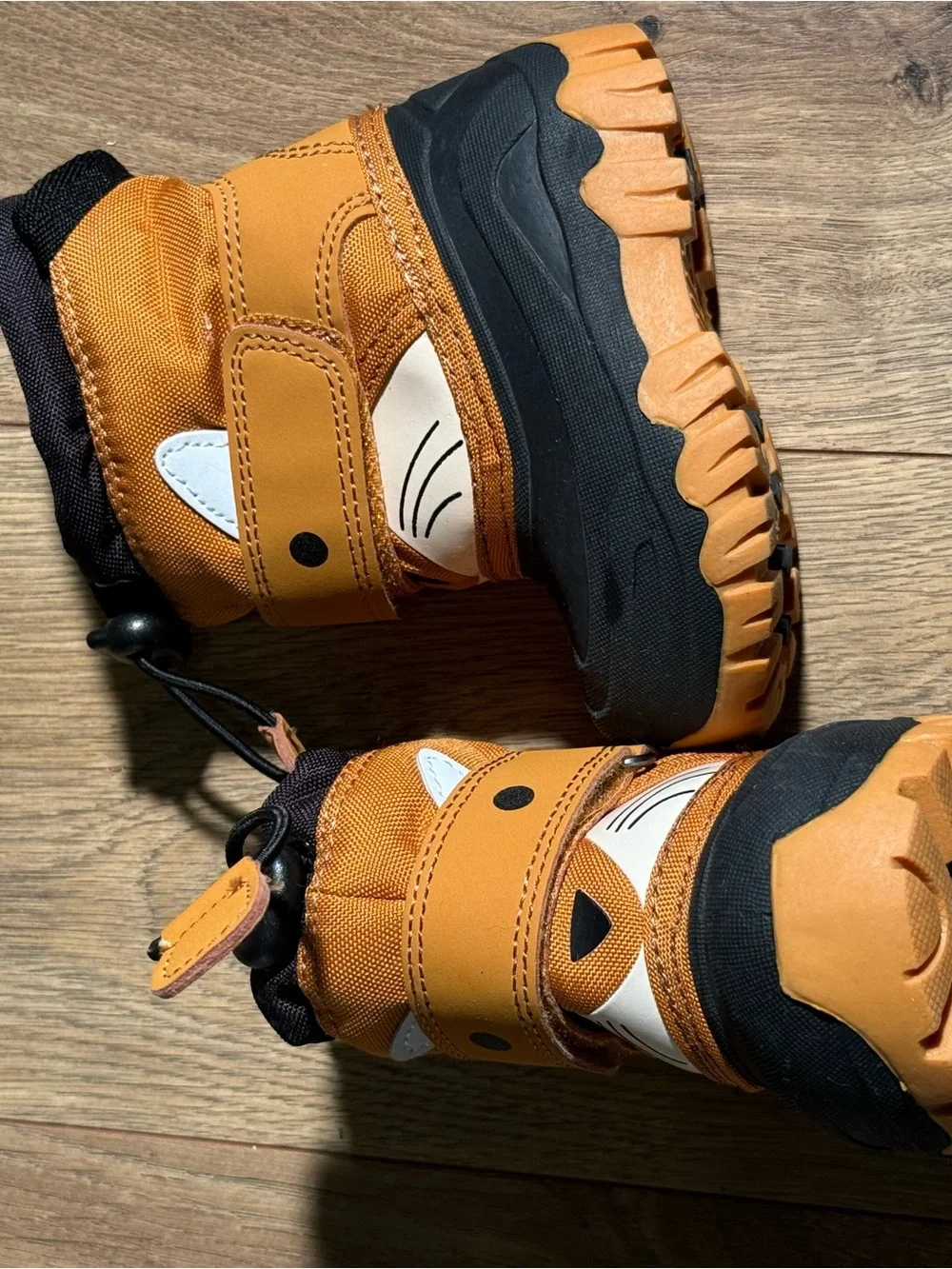 Kids Orange Waterproof Winter Boots - Unbranded